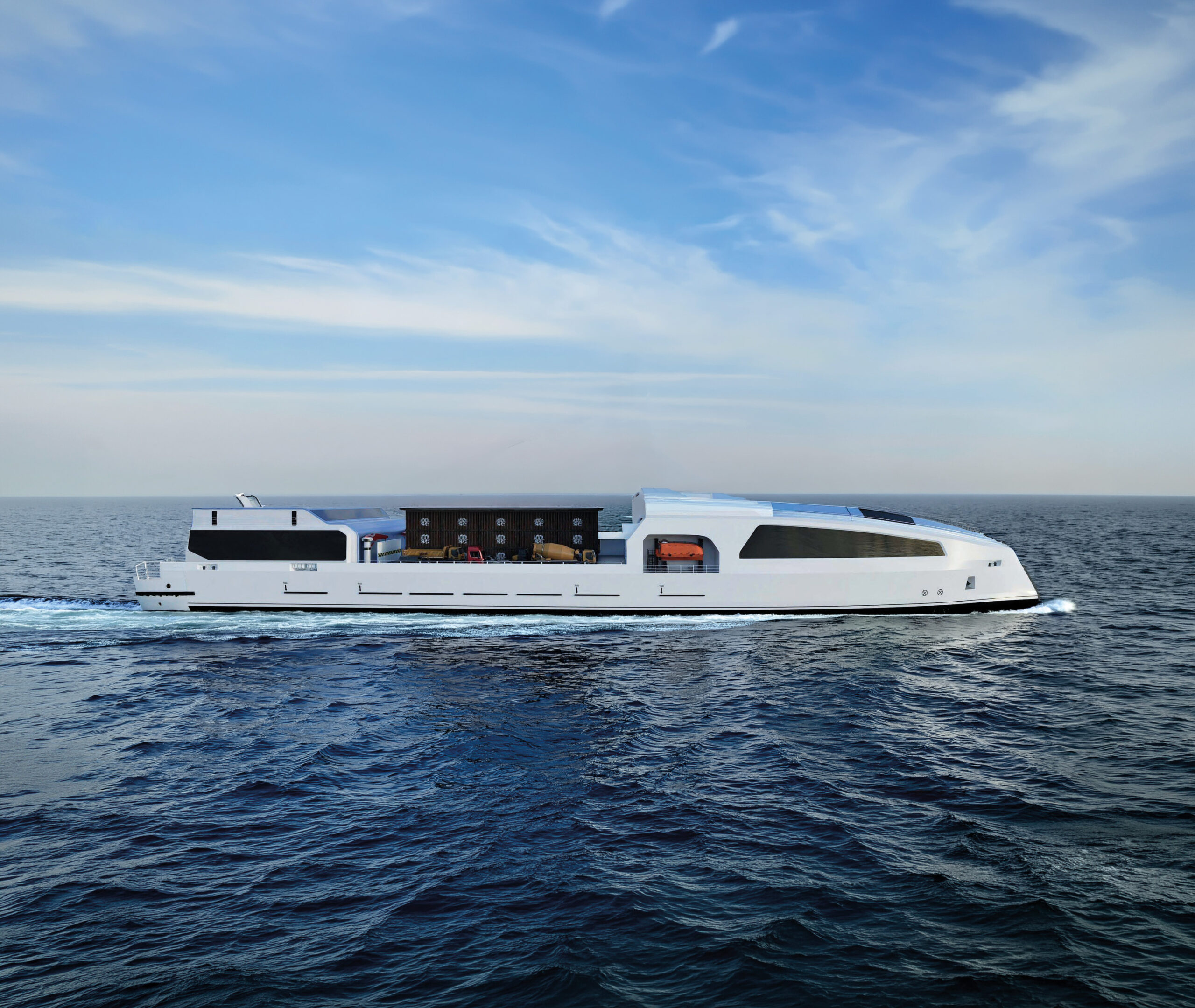 Vessel equipped with Aeroforce wings